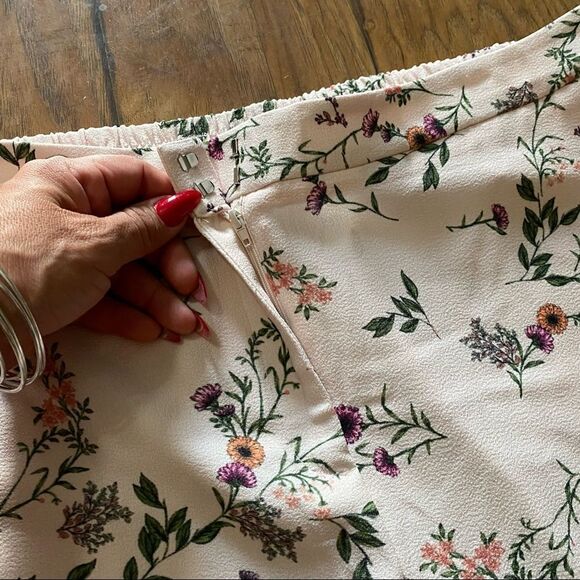 Alfani Womens Plus Crepe Floral Print Wide Leg Pants - Picture 8 of 13